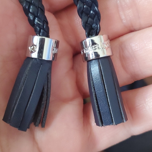 Michael Kors Hastings Navy Suede Platform Wedges - Picture 3 of 12